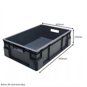 Heavy Duty Stacking Euro Box 60cm 35 Litre